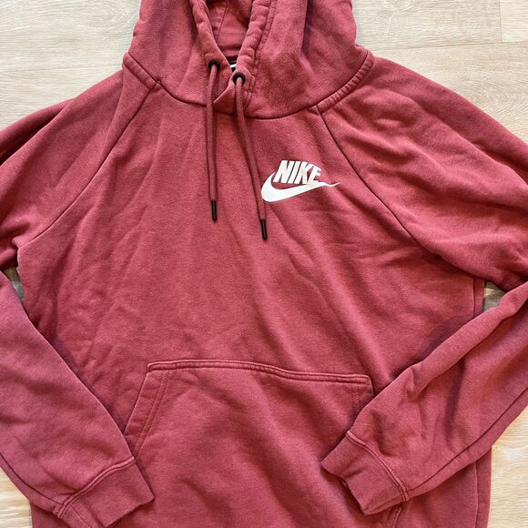 Nike Sweatshirt Hoodie Red Women's-Size S - Picture 3 of 6